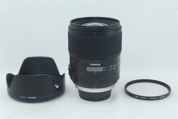 ★実用良品★TAMRON タムロン SP 35mm F/1.4 Di USD NIKON ニコン フード付き♪