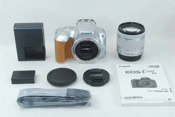 ★良品★CANON キャノン EOS Kiss X9 18-55mm IS STM レンズキット シルバー♪