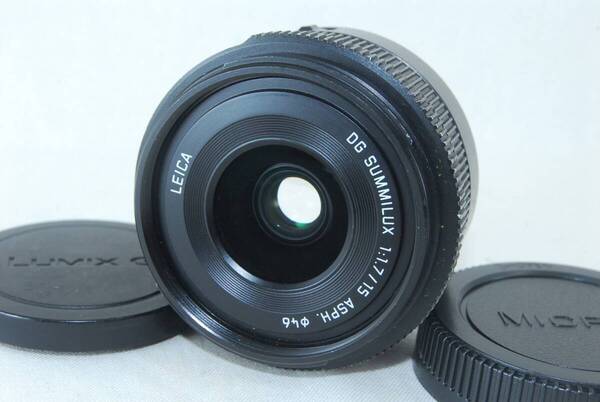★実用良品★Panasonic パナソニック DG SUMMILUX 15mm F1.7 ASPH. H-X015-K 大人気レンズ♪