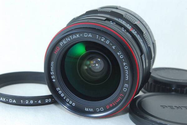 ★良品★PENTAX ペンタックス HD DA 20-40mm f/2.8-4 ED Limited DC WR ブラック フード付き♪