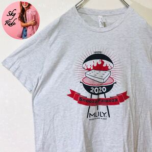 CANVAS キャンバス MLILY ヴィンテージ プリントTシャツ メンズ ビッグシルエット グレー XL 古着 #TT0191
