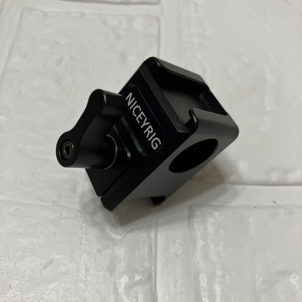 NICEYRIGナットレールクランプ NATOレールクランプ 15mmロッドクランプ 15mmロッドロックノブ 撮影アクセサリー-427