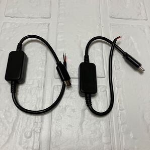 CERXIAN USB-Cオス-12 Vテールファイバケーブル延長電源線、5V 2A Typecプラグ-12V 2ピンベアワイヤオープンコネクタ、DIY-2PCS用 30cm