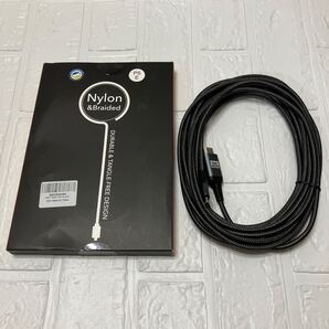 HDMI Type-C 変換ケーブル 6m 4K USB-C HDMIケーブル Thunderbolt3対応 ナイロン編み 映像出力 携帯画面をテレビに映す