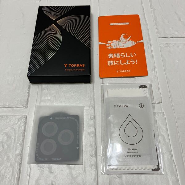 【宇宙航空材料・元のまま再現】 TORRAS iPhone 15 Pro 15 Pro Max 用 カメラフィルム 強化ガラス 黒縁取り 1セット ブラック LensGuard