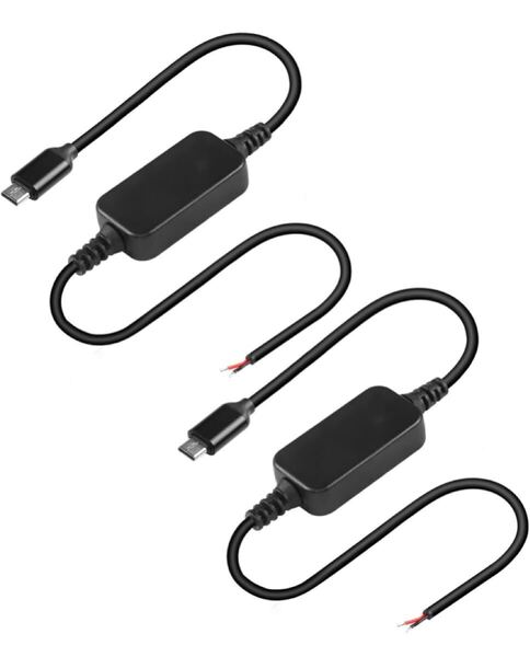 CERXIAN USB-Cオス-12 Vテールファイバケーブル延長電源線、5V 2A Typecプラグ-12V 2ピンベアワイヤオープンコネクタ、DIY-2PCS用 30cm