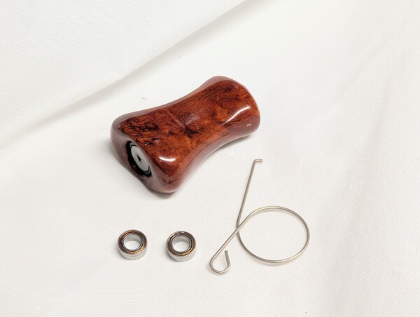 花梨ノブ 管982FP ハンドルノブ シマノA ダイワS ベアリング 工具付き