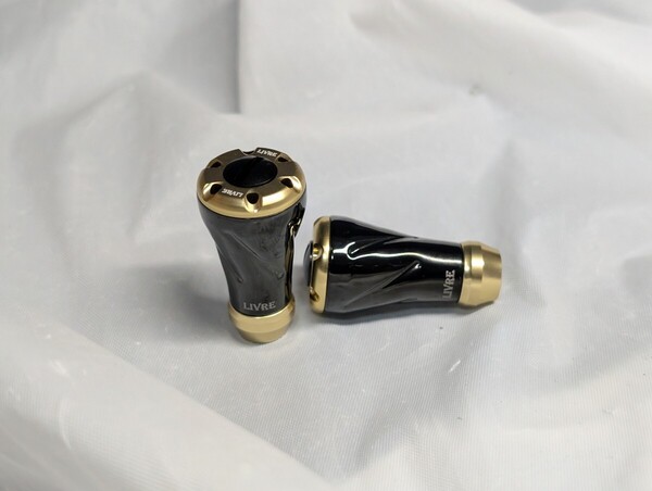 新品 リブレ 15th ハンドルノブ フォルテ 管408FY 限定 2個セット シマノA ダイワS