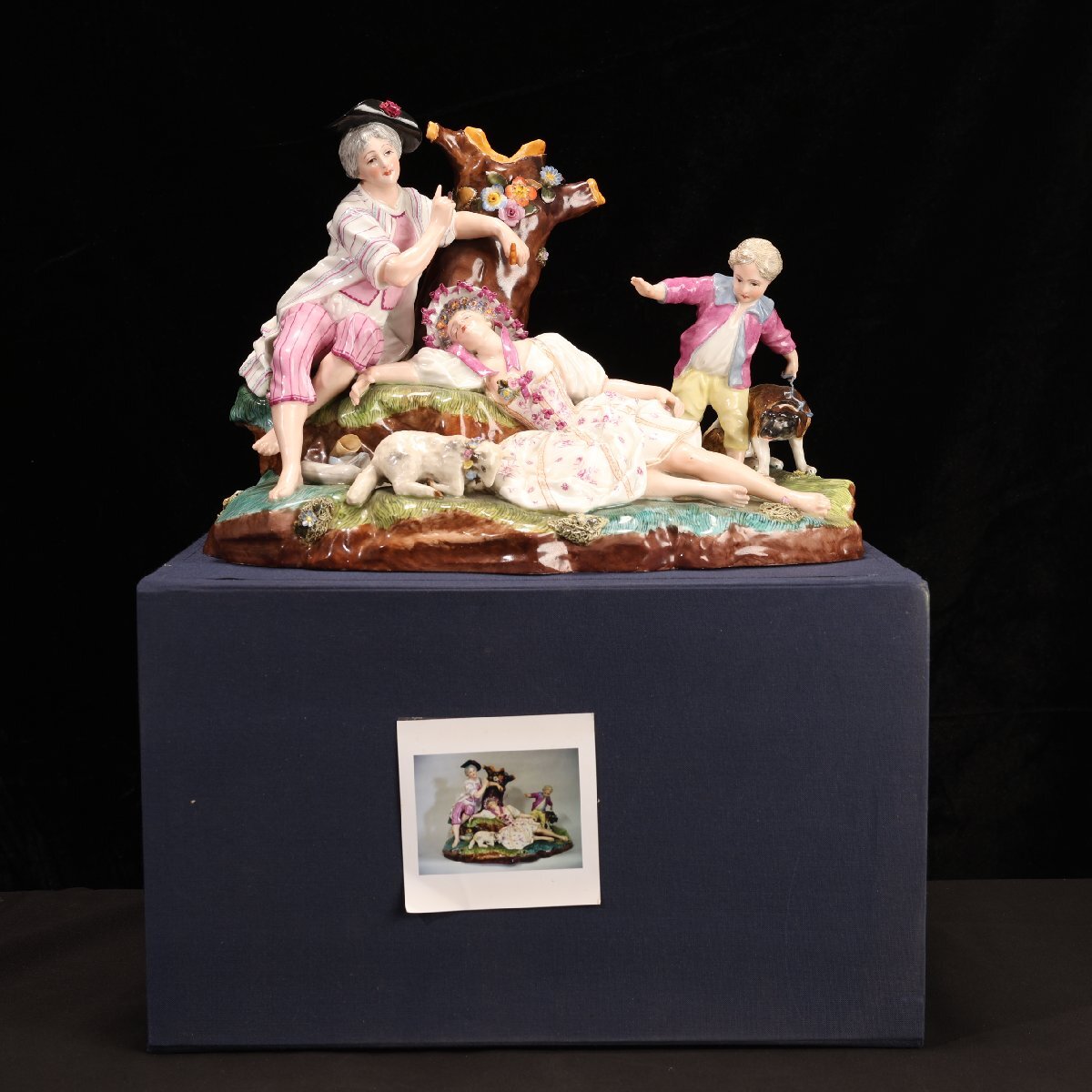 マイセン Meissen 手捻り フィギュリン 手捻り人形 シェパード