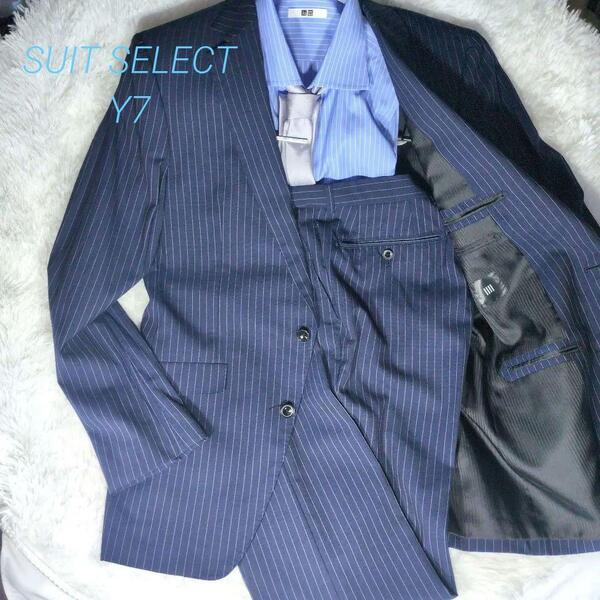 スーツセレクト SUIT SELECT メンズ ジャケット パンツ 春夏ネイビー