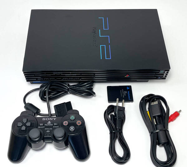 メンテナンス清掃 新品レンズ PS2 SCPH-30000 厚型 セット コントローラー メモリーカード 本体 PlayStation2 整備 オーバーホール