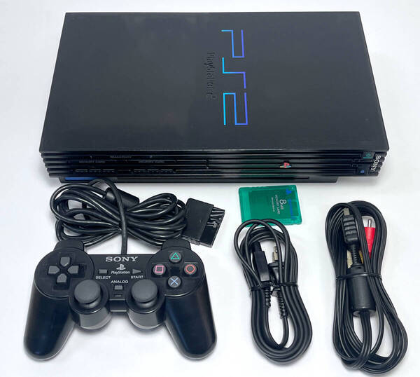 メンテナンス清掃 新品レンズ PS2 SCPH-50000 厚型 セット コントローラー メモリーカード 本体 PlayStation2 整備 オーバーホール