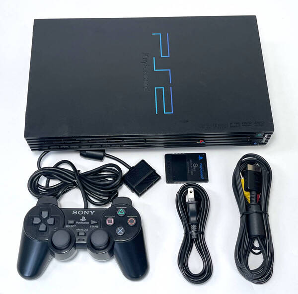 メンテナンス清掃 新品レンズ PS2 SCPH-30000 厚型 セット コントローラー メモリーカード 本体 PlayStation2 整備 オーバーホール