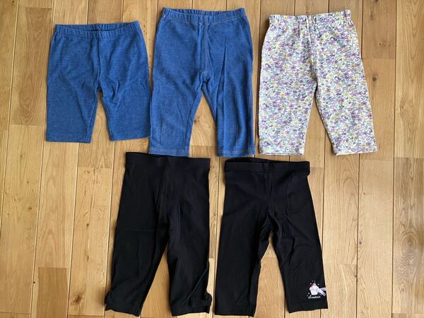 中古 女の子 キッズ 5分丈 7分丈 ズボン レギンス セット 100センチ