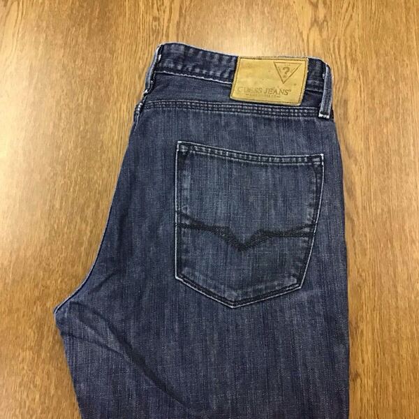 【GE019】GUESS W36 L34 ジーンズ ジーパン デニムパンツ メンズブランド古着 ゲス 送料無料