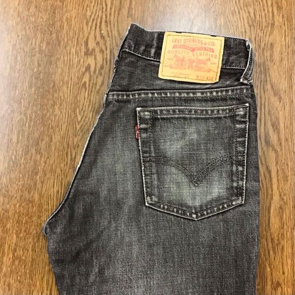 【GE065】Levi's 517-09 W29 L33 色落ち加工 ブーツカット ブラック ジーパン デニムパンツ ブランド古着 リーバイス517-09 送料無料