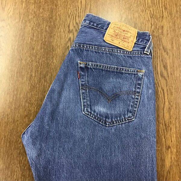 【GE069】USA製 Levi's 501 W34 L36 定番ストレート ジーンズ ジーパン デニムパンツ メンズブランド古着 リーバイス501 米国製 送料無料