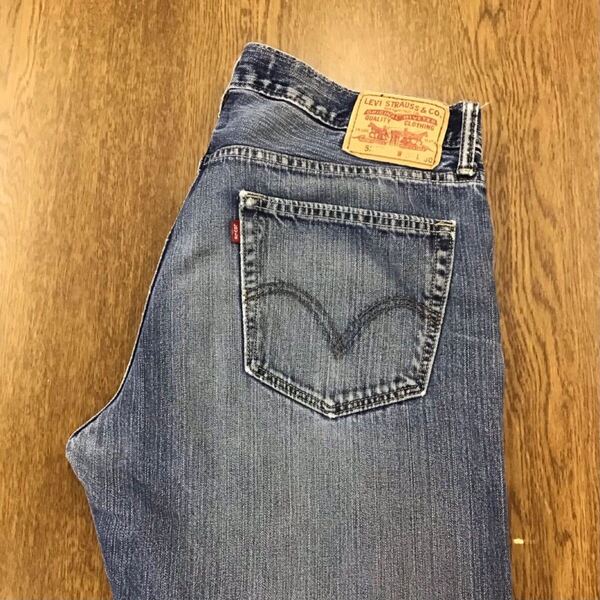 【GE078】Levi's 527 W36 L30 色落ち加工 ブーツカット ジーンズ ジーパン デニムパンツ メンズブランド古着 リーバイス527 送料無料