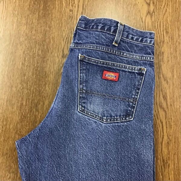 【GE080】Dickies W34 L30 ジーンズ ジーパン デニムパンツ メンズブランド古着 ディッキーズ 送料無料