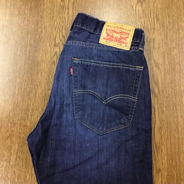 【GE084】Levi's 505 W31 L32 色落ち加工 ジーンズ ジーパン デニムパンツ メンズブランド古着 リーバイス505 送料無料