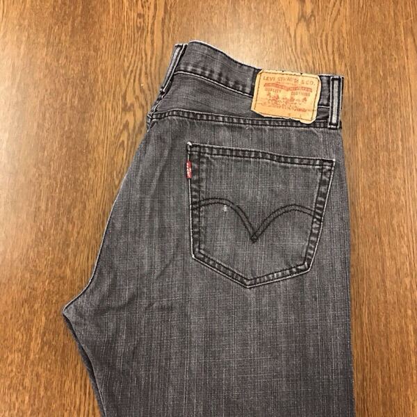 【GE088】Levi's 505 W34 L30 色落ち加工 ブラック ジーンズ ジーパン デニムパンツ メンズブランド古着 リーバイス505 送料無料