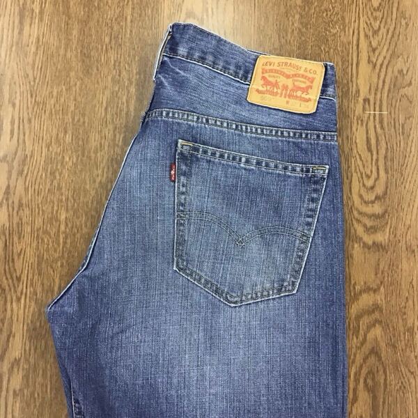 【GE107】Levi's 569 W32 L34 色落ち加工 ジーンズ ジーパン デニムパンツ メンズブランド古着 リーバイス569 送料無料