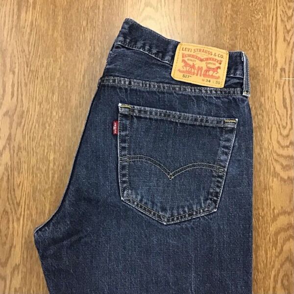 【GE119】Levi's 527 W34 L30 ブーツカット ジーンズ ジーパン デニムパンツ メンズブランド古着 リーバイス527 送料無料