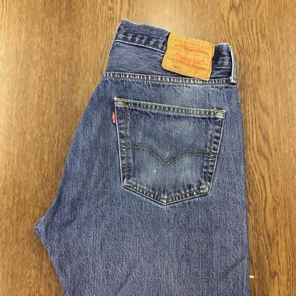 【GE143】Levi's 501 W34 L34 定番ストレート ジーンズ ジーパン デニムパンツ メンズブランド古着 リーバイス501 送料無料