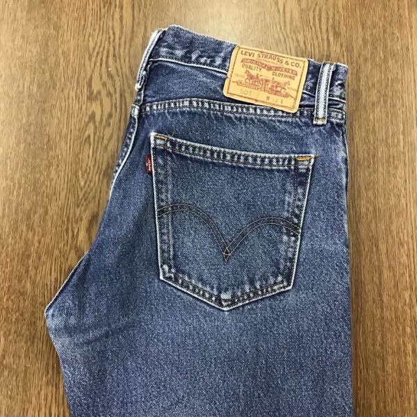 【GE153】Levi's 505 W32 L34 色落ち加工 ジーンズ ジーパン デニムパンツ メンズブランド古着 リーバイス505 送料無料