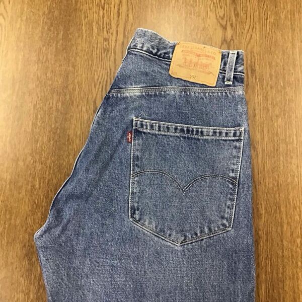 【GE156】Levi's 557 W34 L36 ブーツカット ジーンズ ジーパン デニムパンツ メンズブランド古着 リーバイス557 送料無料