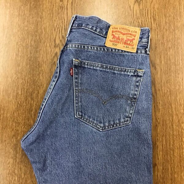 【GE161】Levi's 505 W34 L32 ジーンズ ジーパン デニムパンツ メンズブランド古着 リーバイス505 送料無料