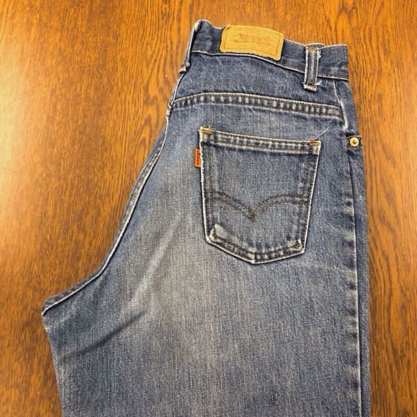 【GE181】USA製 Levi's 26142-0214 13 色落ち加工 ジーンズ デニムパンツ 42TALON ZIP レディースブランド古着 リーバイス 送料無料
