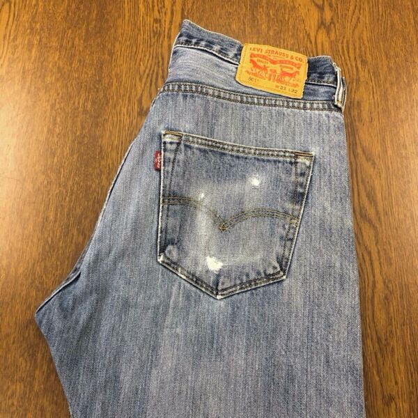 【GE182】Levi's 501 W33 L32 定番ストレート ジーンズ ジーパン デニムパンツ メンズブランド古着 リーバイス501 送料無料