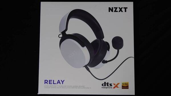 ☆新品未開封☆NZXT Relay Headset White ハイレゾ対応 7.1chサラウンドゲーミングヘッドセット AP-WCB40-W2