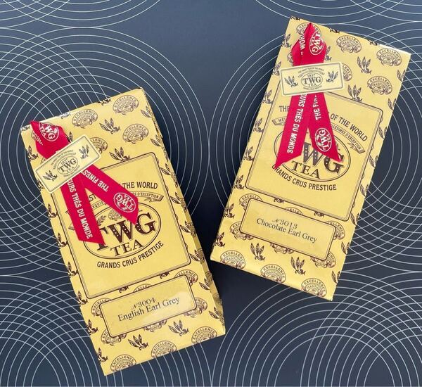 シンガポール★TWG★紅茶の茶葉Chocolate Earl Grey & English Earl Grey