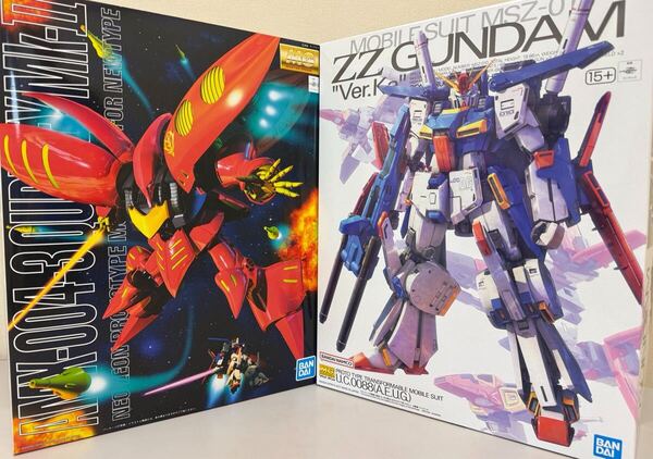 未組立 MG ダブルゼータガンダム ver.Ka + MG 1/100 キュベレイMk-II(プルツー専用機) ガンプラ 機動戦士ガンダムZZ