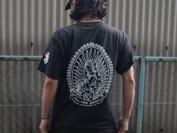 Fun time tattoo original マリアTシャツMサイズ ブラック