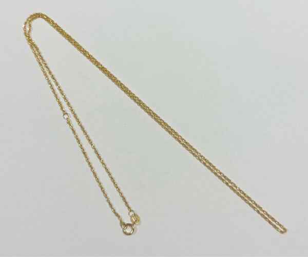 K18ネックレス ロープチェーン シンプル 18金