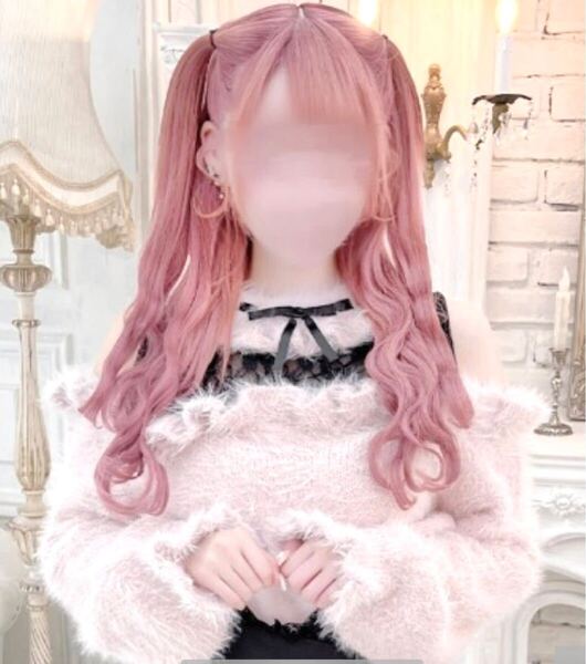 新品 イモちゃん × Lily Merry ニットプルオーバー ピンク Lサイズ オフショル オフショルダー ふわふわ 地雷チャン