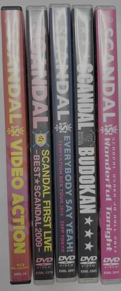SCANDAL ライブDVD4本+MV集セット(2009年〜2013年)【送料込み】