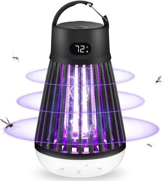 電撃殺虫器 電気蚊取り器 吊り下げ 電撃殺虫灯・LEDランプ誘虫灯 蚊除け