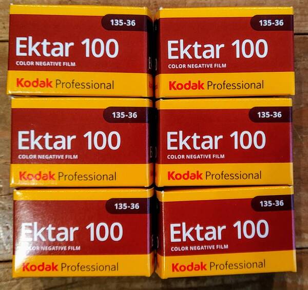 ★セットで割安★【新品未開封】【2026年9月期限】kodak Ektar 100 36枚撮り コダック エクター 35mm版 カラーフィルム 6本セット