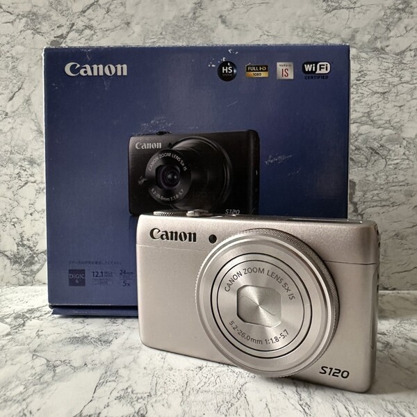 極美品 Canon PowerShot S120 シルバー 箱付き キャノン