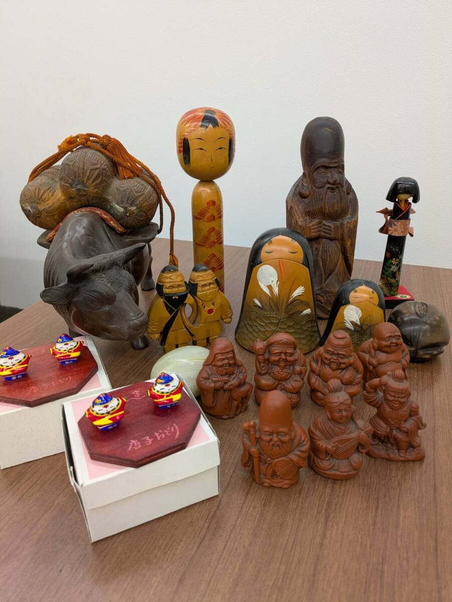 1371 古備前 布袋 陶器置物 飾り物 七福神 縁起物 時代物 美術品