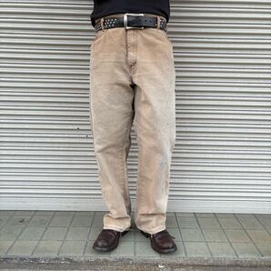 雰囲気抜群 00s デッキーズ ダックパンツ dickies ワークパンツ ブラウン コットン ペインター ダック地 ヴィンテージ XL カーハート XL