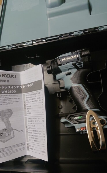 新品 ハイコーキ インパクトドライバー 限定色 アイスグレー 本体 ケース WH36DD