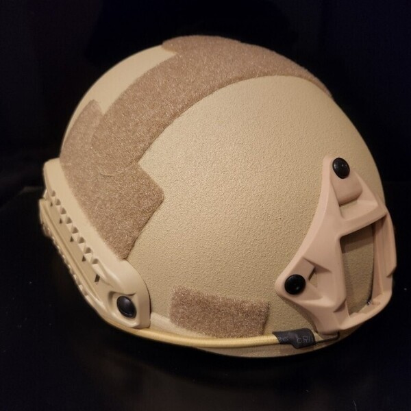 NIJ-Ⅲa(レベル3a) 実物 防弾ヘルメット、55㎝~62㎝/TAN、SANDカラー、タクティカルヘルメット、 FAST OPS