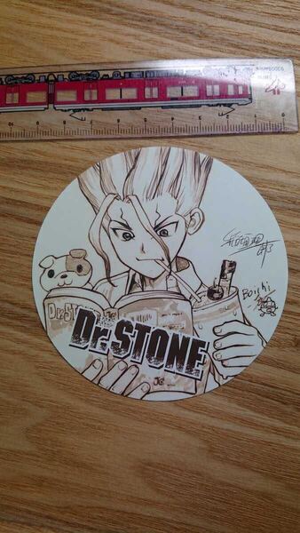 【非売品】 Dr.STONE ドクターストーン 描きおろしコースター 稲垣理一郎 Boichi 週刊少年ジャンプ