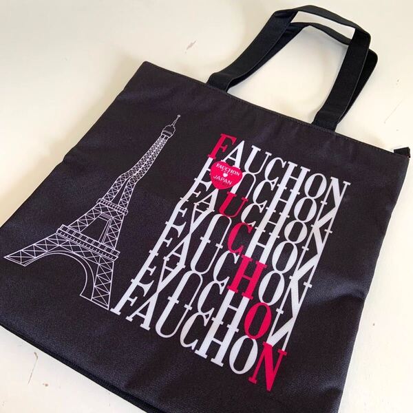 未使用 FAUCHON PARIS フォション パリス 高島屋 オリジナル トートバッグ 非売品 ロゴ柄 エッフェル塔柄 バッグ かばん エコバッグ