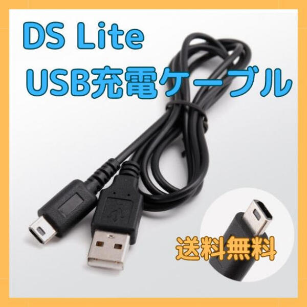 任天堂 DS Lite USB充電ケーブル 断線防止 1.2m 充電器